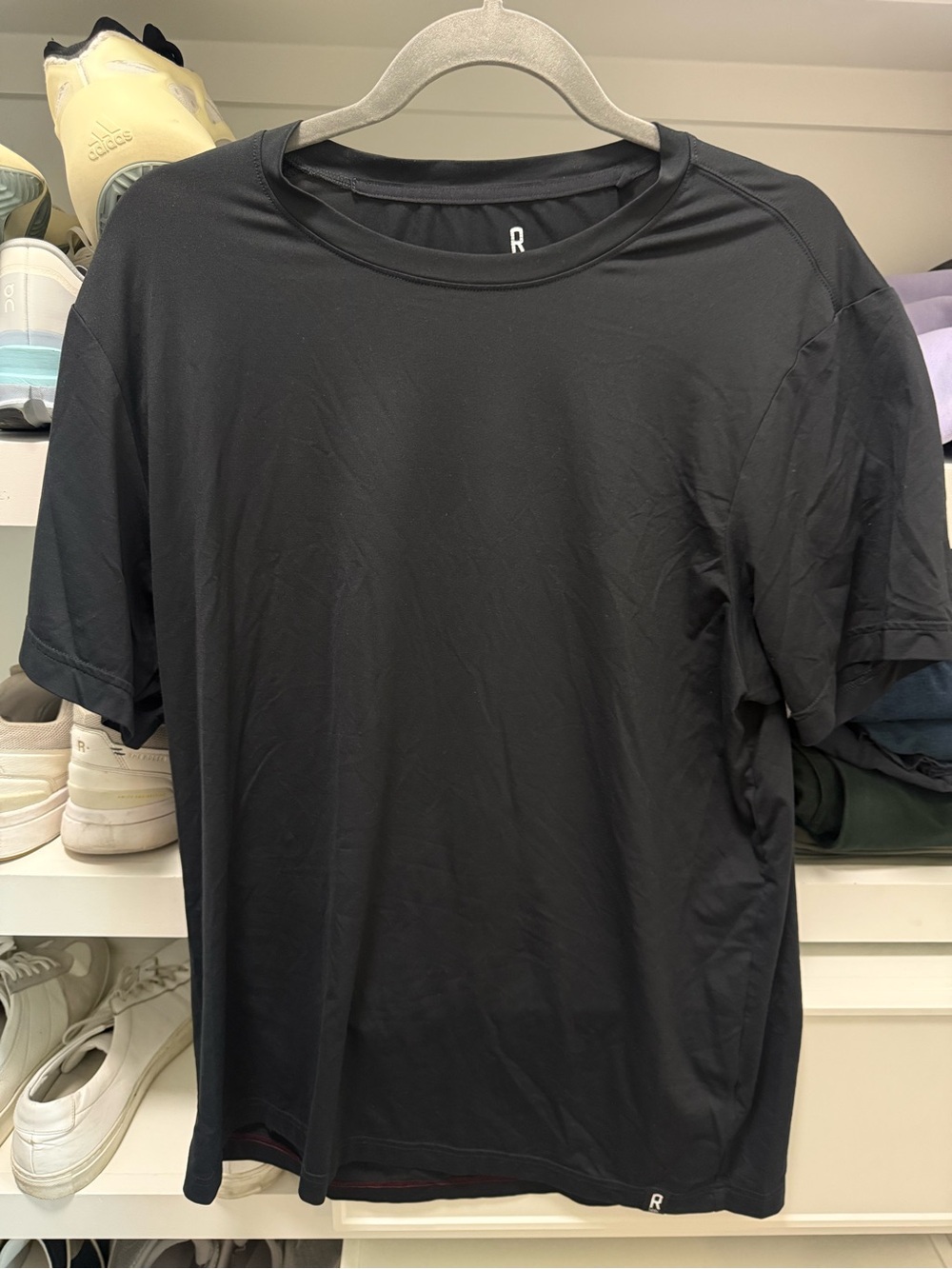 Rhone Performance Men's Black Crew Neck Tee